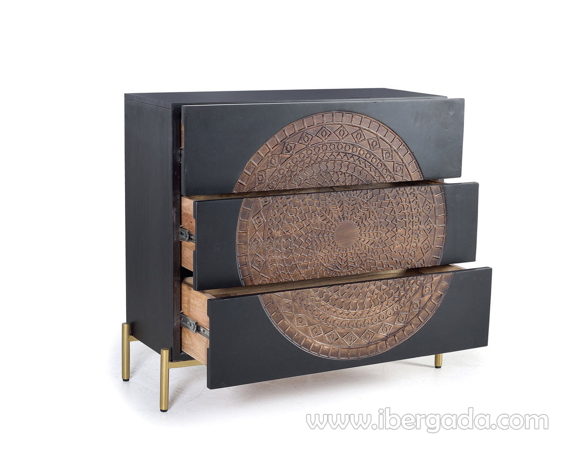 Comoda Lasana Madera/Metal (95x40x90)-4