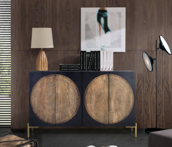 Aparador Lasana Madera/Metal (145x40x90)