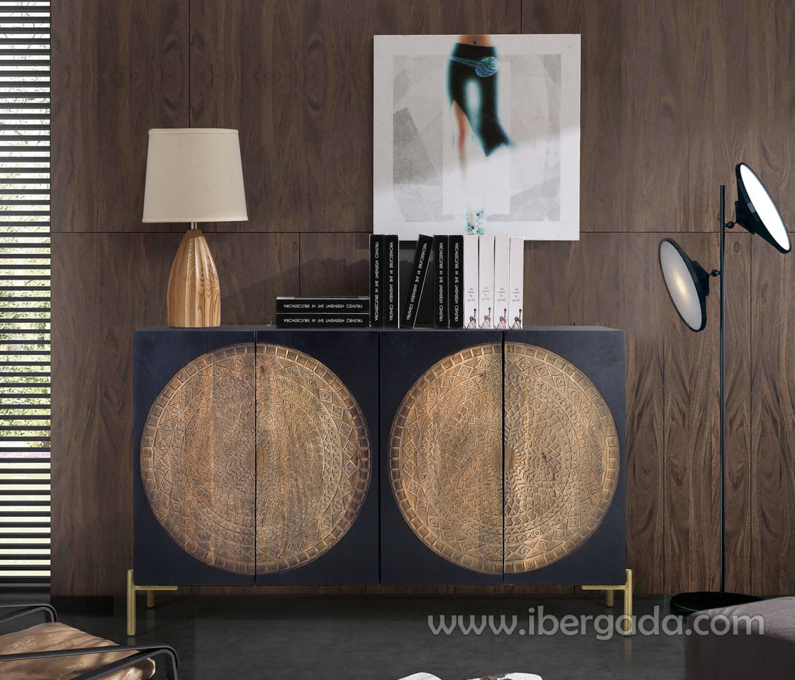 Aparador Lasana Madera/Metal (145x40x90)-1