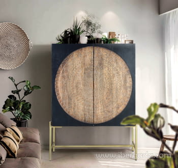 Alacena Lasana Madera/Metal (100x40x143)