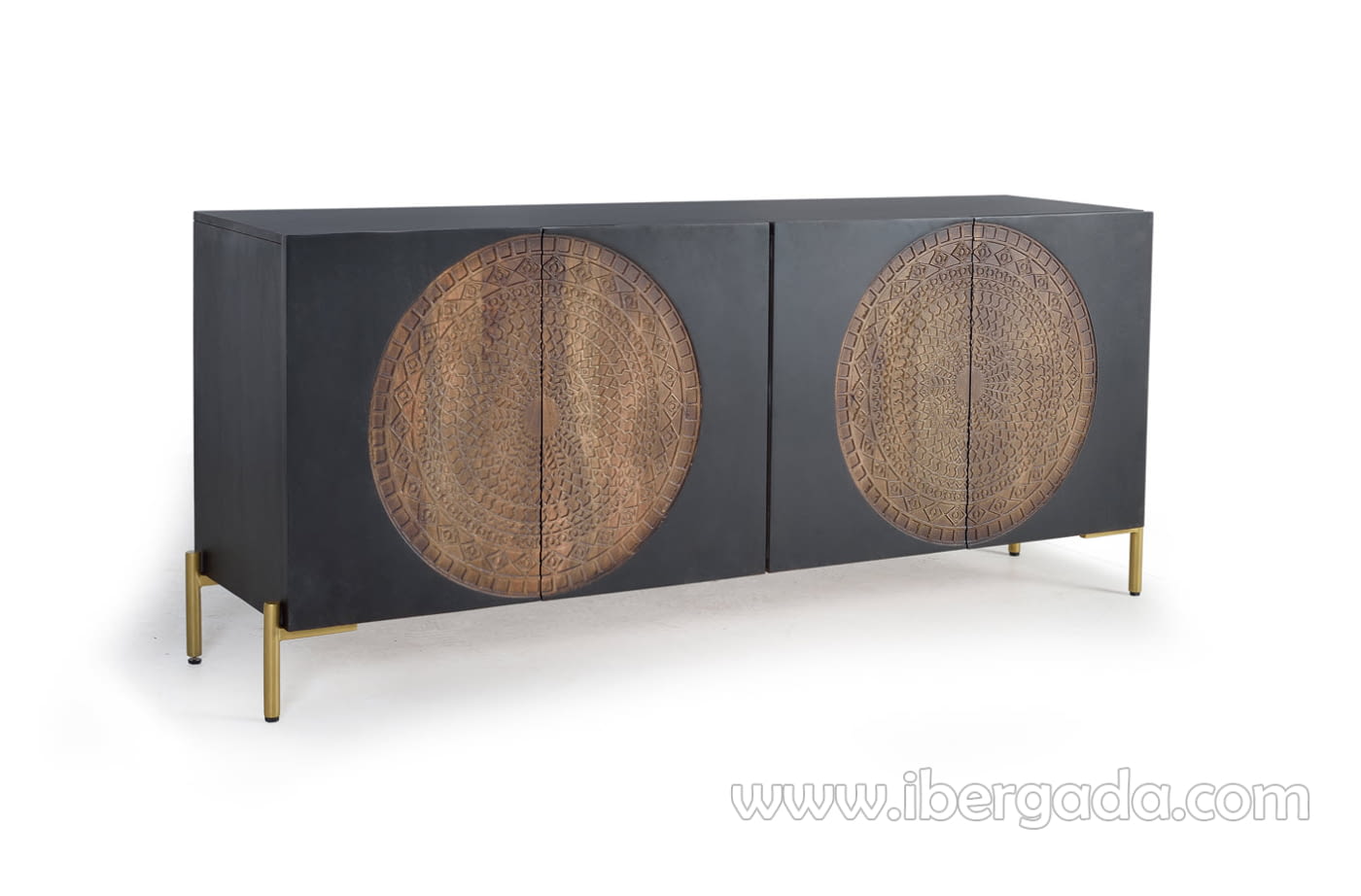 Aparador Lasana Madera/Metal (173x45x77)-2