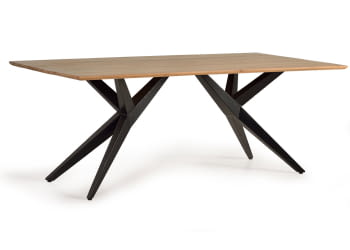 Mesa de Comedor Madera/Metal (200x100x77)