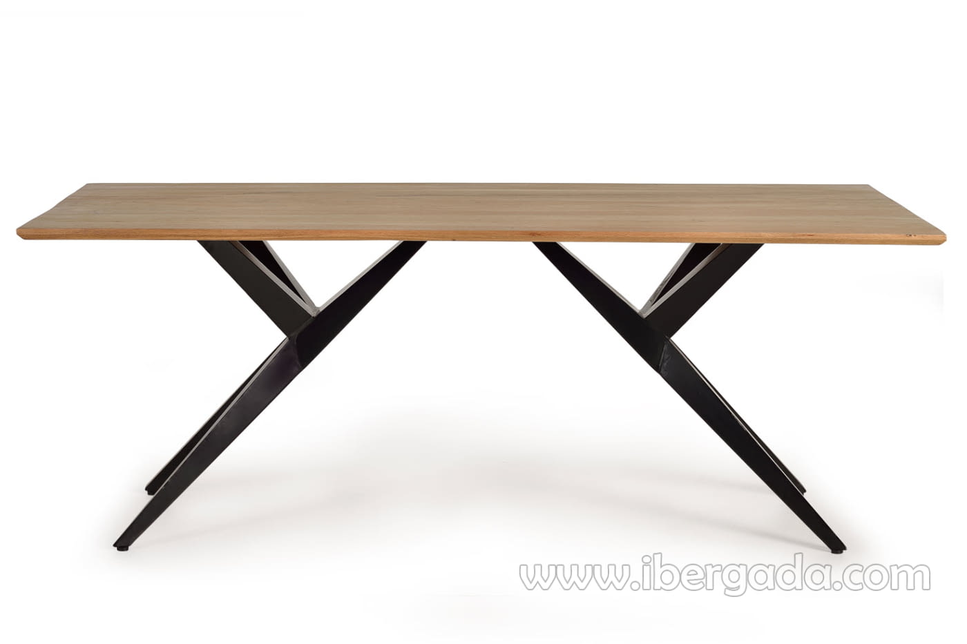 Mesa de Comedor Madera/Metal (200x100x77)-2