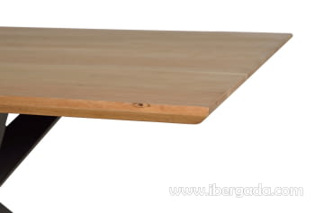 Mesa de Comedor Madera/Metal (200x100x77)-6