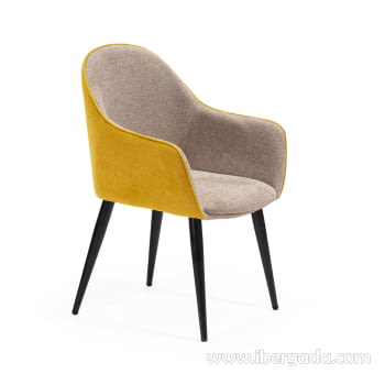 Silla de Comedor DC-625 Amarillo/Beige