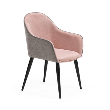 Silla de Comedor DC-625 Rosa/Gris