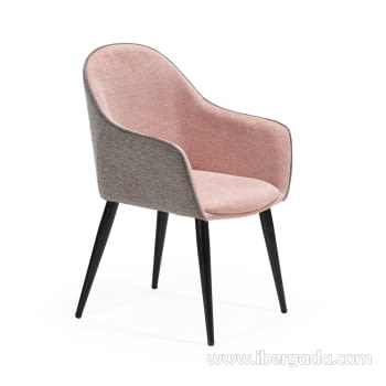 Silla de Comedor DC-625 Rosa/Gris