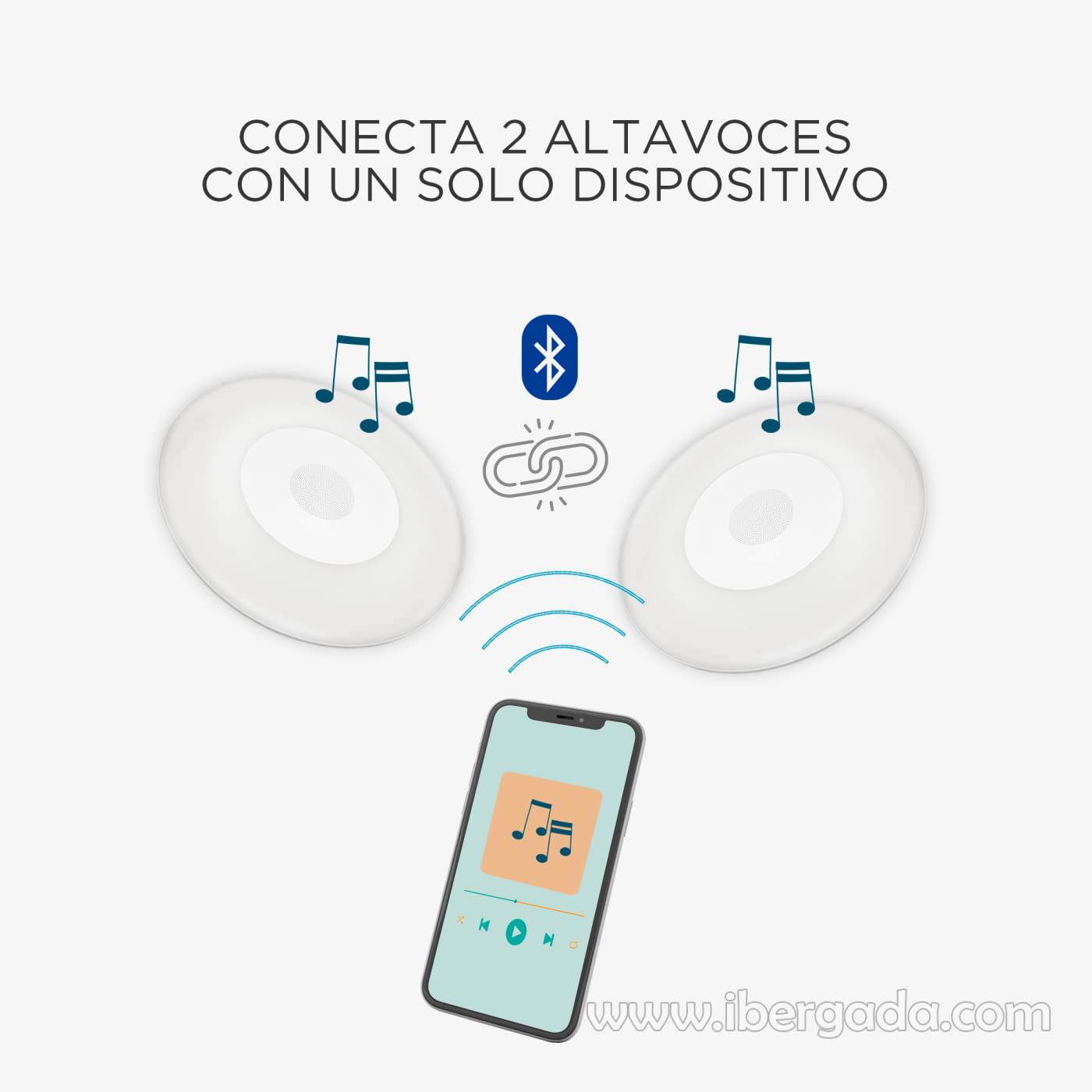 Disco flotante Wally con Altavoz (40x40x6)-6