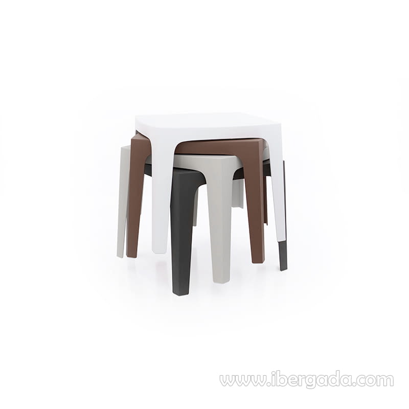 Mesa de Comedor Solid Apilable (86x86x75)-6