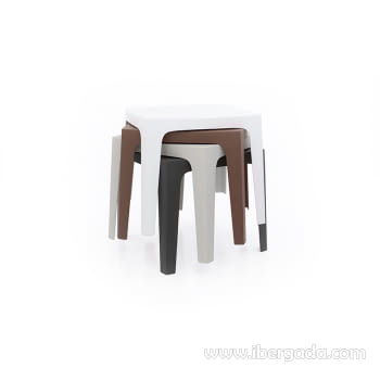 Mesa de Comedor Solid Apilable (86x86x75)-6