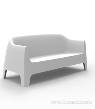 Sofá 3 plazas Solid Apilable (180x80x80)