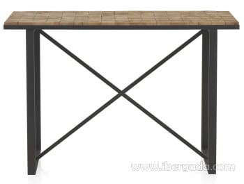 Consola Madera/Hierro Fedra (120x42x80)