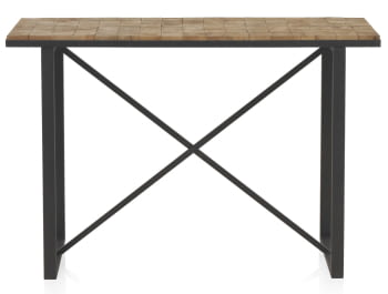Consola Madera/Hierro Fedra (120x42x80)