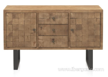 Aparador Madera/Hierro Fedra (122x42x78)