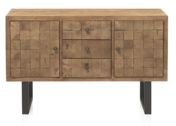 Aparador Madera/Hierro Fedra (122x42x78)
