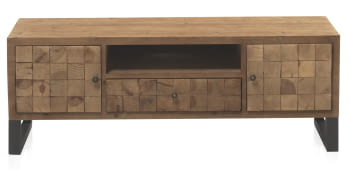 Mueble TV Madera/Hierro Fedra (140x40x50)