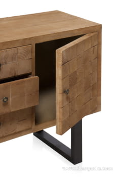 Mueble TV Madera/Hierro Fedra (140x40x50)-3
