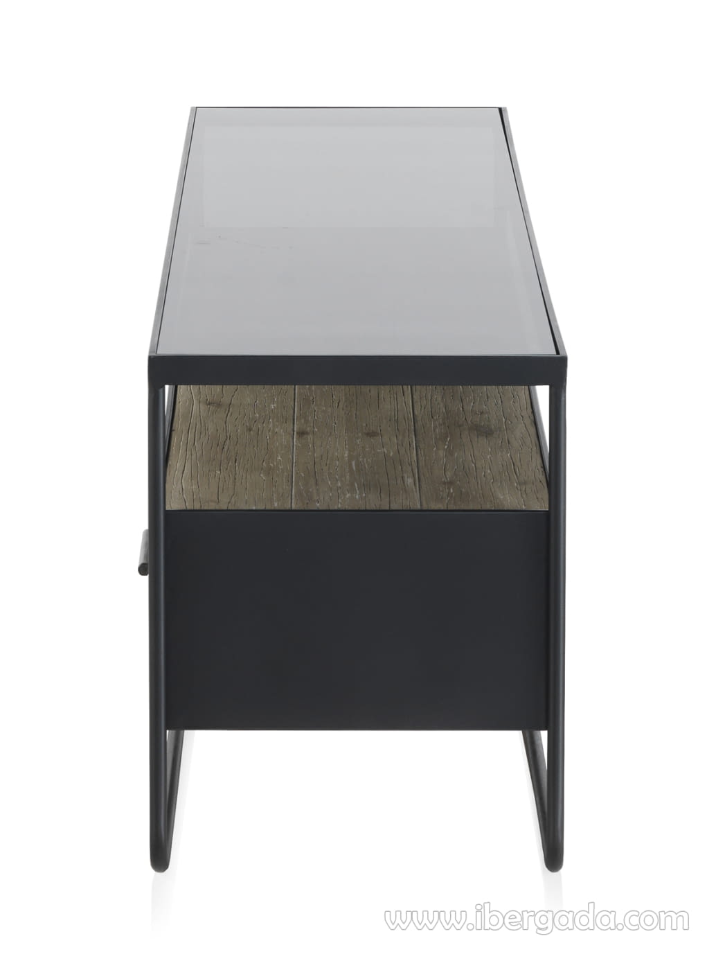 Mueble TV Madera/Hierro Luan (134x38x50)-3