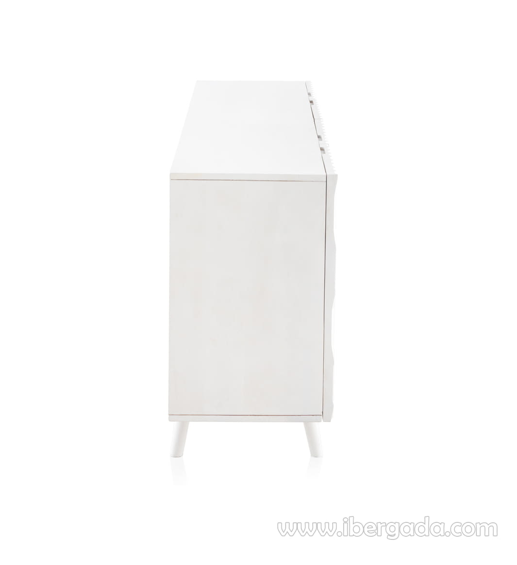 Aparador Madera/Blanco 4 puertas (177x38x75)-3