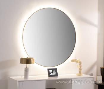 Espejo Redondo con luz LED (100x100)