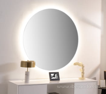 Espejo Redondo con luz LED (120x120)