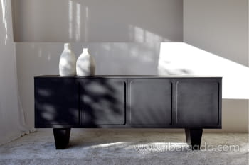 Mueble Aparador Río Roble Negro (198x50x80)