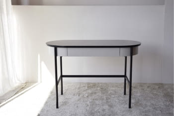 Escritorio N26 Mármol Cerámico/Gris (117x56x76)