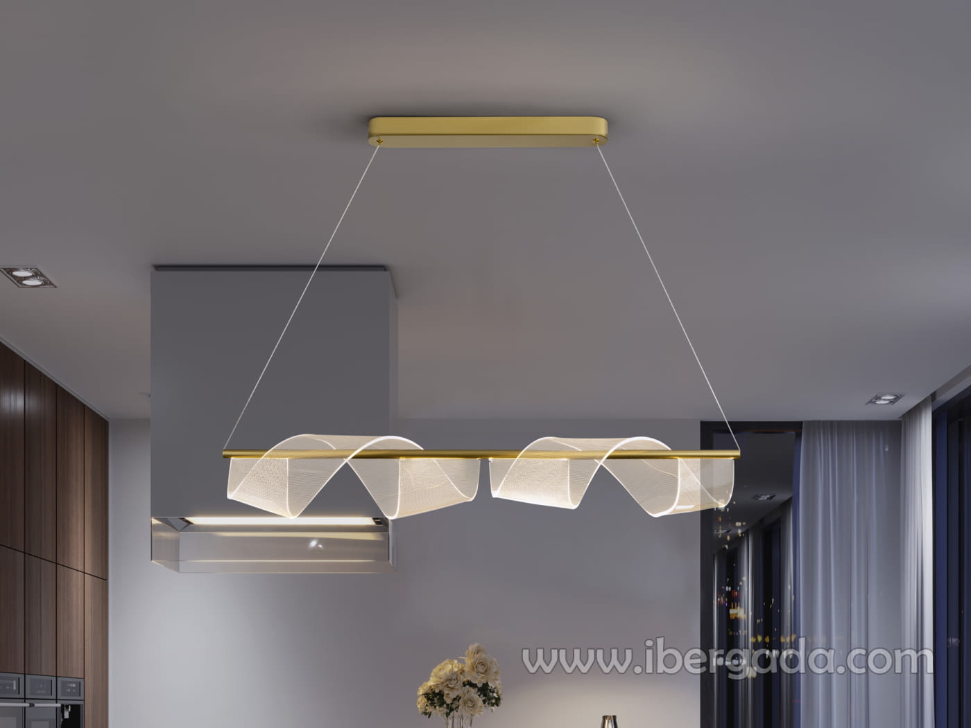 Lampara Velas Oro (100x22)-1