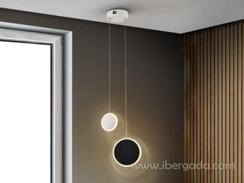 Colgante Duo Blanco/Negro (23x12)
