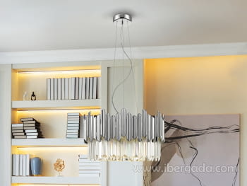 Lampara Tiara Cromo (51x51)