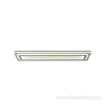 Plafón Rectangular Cryn Blanco 99W (120x30)