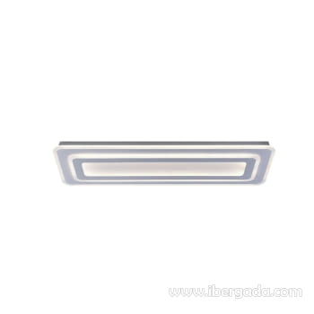 Plafón Rectangular Cryn Blanco 64W (90x30)