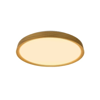 Plafón Redondo Cres Madera 50W con mando (50x50)