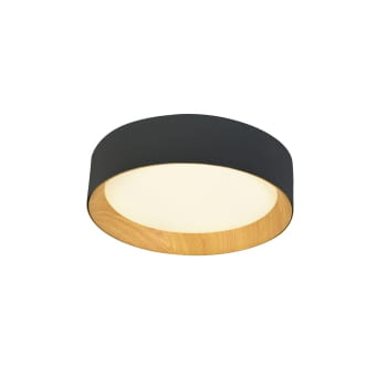 Plafón Redondo Lea Negro 60W (60x60)