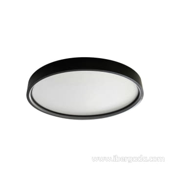 Plafón Redondo Aster Negro 50W (45x45)