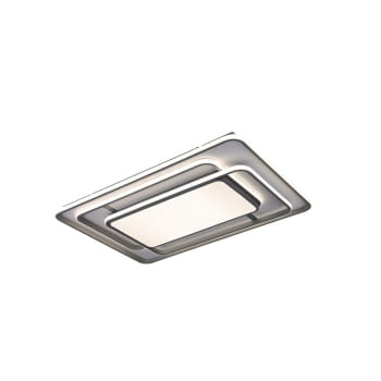 Plafón Rectangular Draco Gris 226W con mando (93x60)