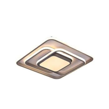 Plafón Cuadrado Draco Gris 100W con mando (45x45)