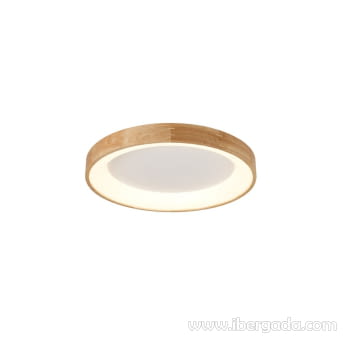 Plafón Redondo Mad Madera/Natural 28W (47x47)