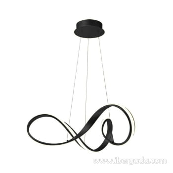 Lampara Elegance Negro 36W  (60x60)