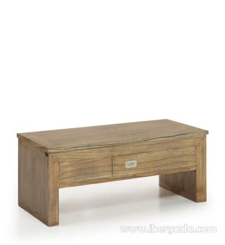 Mesa de Centro Merapi 2 Cajones Elevable (110x55x45-65)