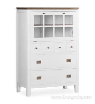 Cómoda Everest 6 cajones 1 puerta (90x45x135)