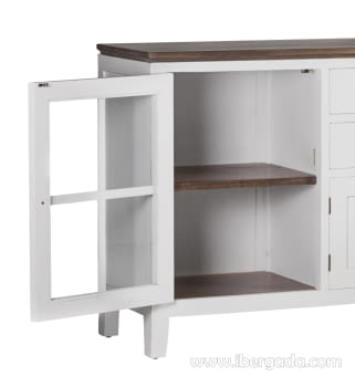Aparador Everest 4 puertas 3 cajones (180x45x90)-4