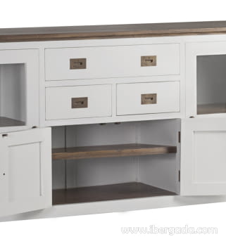 Aparador Everest 4 puertas 3 cajones (180x45x90)-5