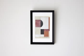 Cuadro Abstracto Geometría Ocre nº2 (35x50)