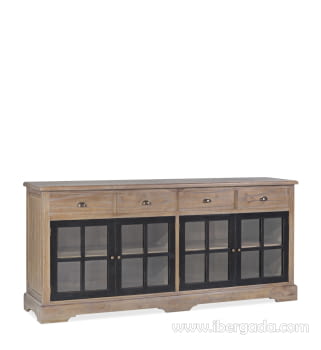 Aparador Siena 4 puertas 4 cajones (200x47x90)