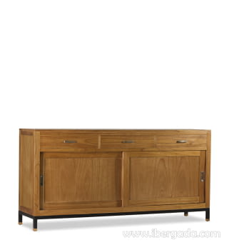 Aparador Madhu 3 cajones 2 puertas (180x45x90)