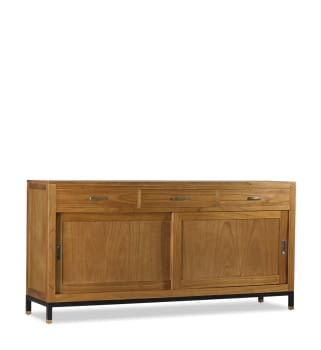 Aparador Madhu 3 cajones 2 puertas (180x45x90)