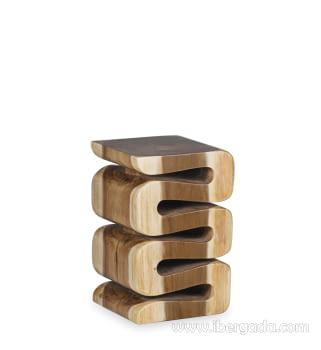 Mueble Auxiliar Tronco  Espiral (30x30x45)