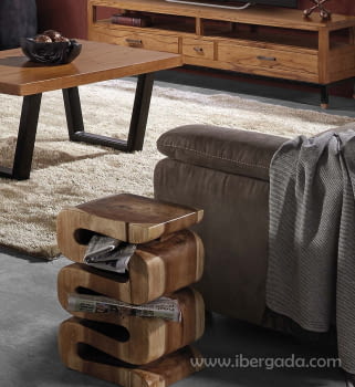 Mueble Auxiliar Tronco  Espiral (30x30x45)-2