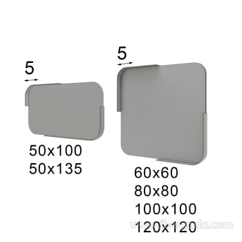 Espejo Rectangular Lacado (50x100)-4
